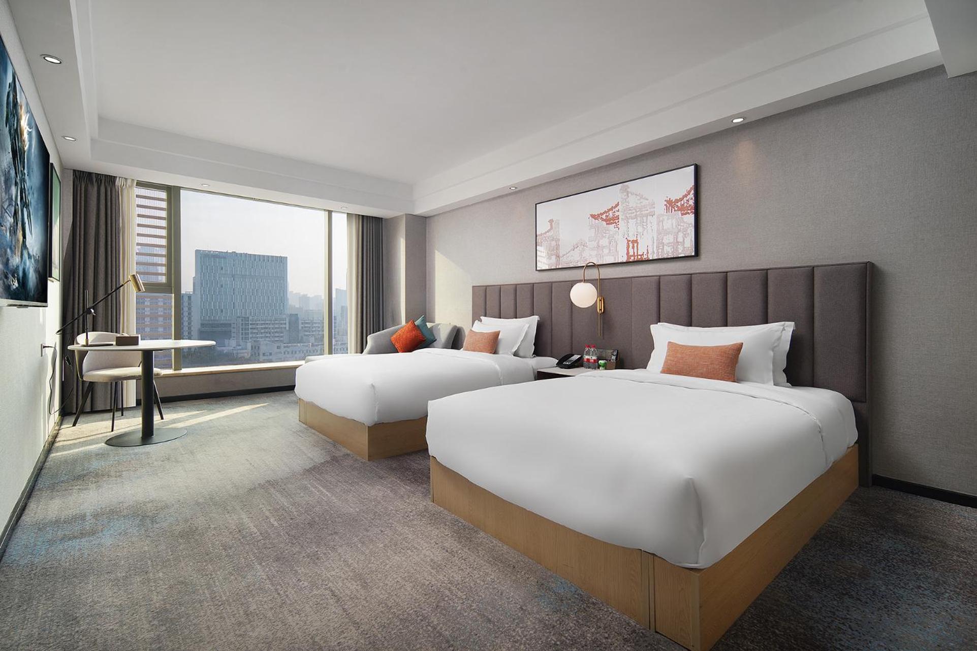 Mehood Lestie International Hotel Linhexi Guangzhou East Railway Branch - Free Shuttle Bus To Canton Fair Complex During Canton Fair Period & Free Afternoon Tea & Free Midnight Snack & Free Vpn Internet Access Dış mekan fotoğraf